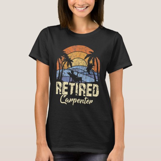 T-shirt Menuisier à la retraite (Devant)