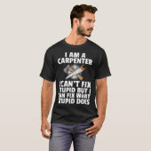 T-shirt Menuisier ébéniste pour charpentier (Devant entier)