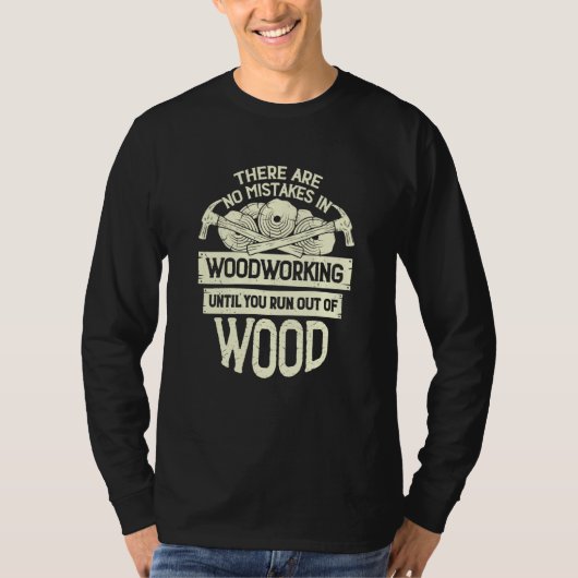T-shirt Menuisier en bois (Devant)