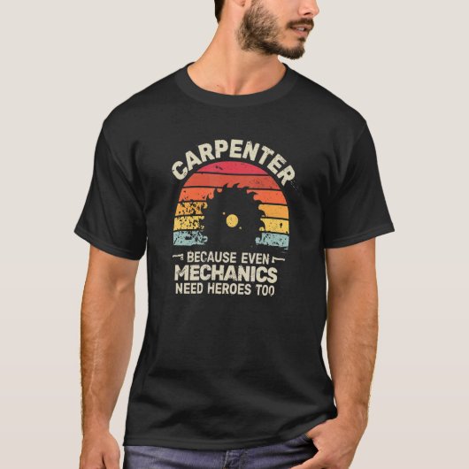 T-shirt menuisier menuisier menuisier pour hommes (Devant)