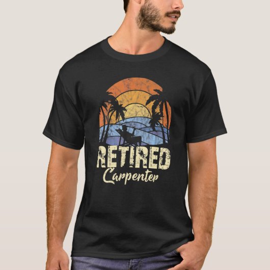 T-shirt Menuisier retraité (Devant)