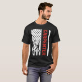 T-shirt menuisiers pour hommes et charpentier USA Fl (Devant entier)