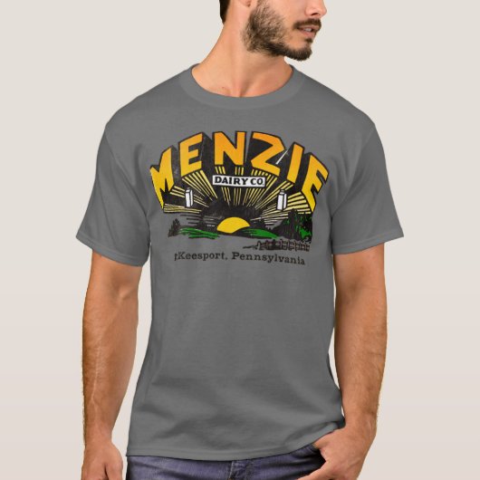 T-shirt Menzie Dairy Co. - McKeesport, PA (Devant)