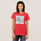 T-shirt Meoowstache (Devant entier)