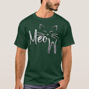 T-shirt Meow Cat Maman cadeaux papa, Cat Kitty Gifts Cat,