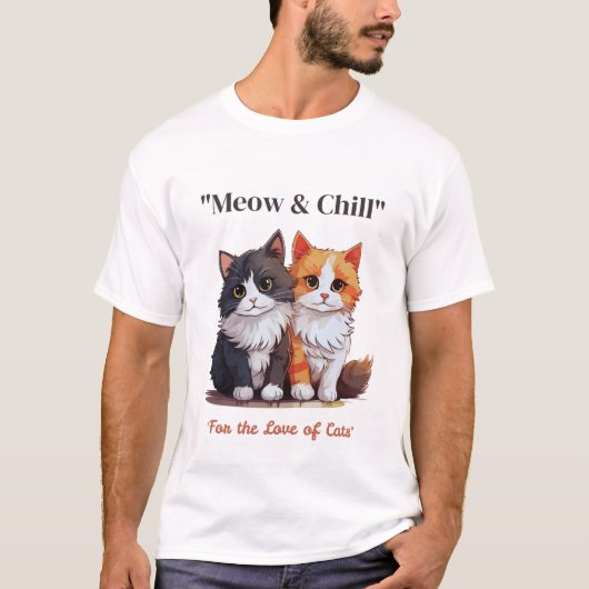 T-shirt Meow & Chill (Devant)