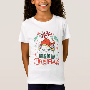 T-Shirt Meow Christmas, Merry Christmas