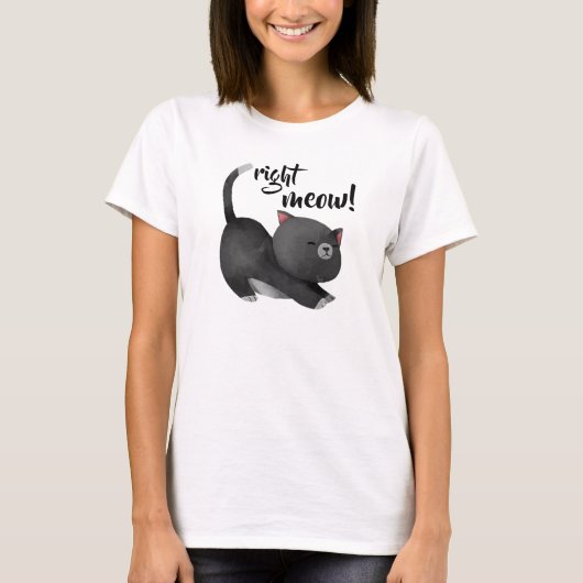 T-shirt Meow droit (Devant)