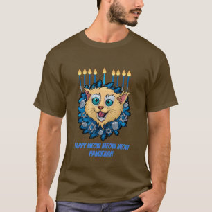T-shirt Meow heureux Hanoukka