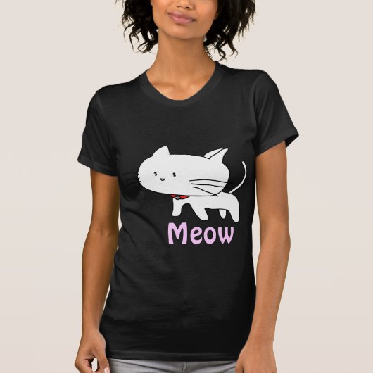 T-shirt Meow le chat (Devant)