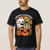 T-shirt Meow-Loween - Festive Halloween Conception de chat (Devant)