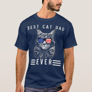 T-shirt Meow Maine Coon Chat Meilleur Chat Papa Jamais Drô