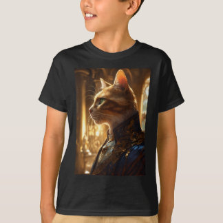 T-shirt "Meow Majesty : Cat King 3D Print Adventure"