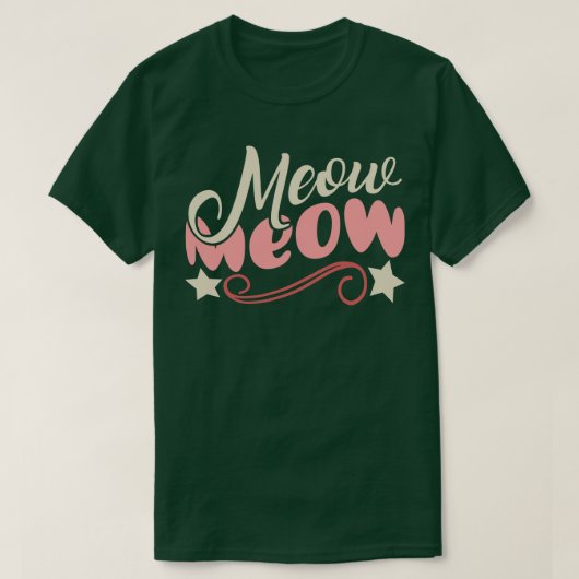 T-shirt Meow Meow (Design devant)