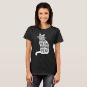 T-shirt Meow Meow Meow Chat Funny Chat (Devant entier)