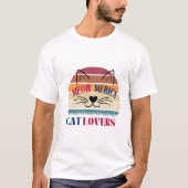 T-shirt Meow-Merica Amoureux de les chats - 4 juillet patr (Devant)
