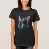 T-shirt MEOW NAUT Cat in Space (Devant)