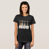 T-shirt Meow Peeking Cats - Funny Cat Lover Humor Graphic (Devant entier)