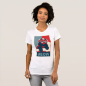 T-shirt MEOW - pour une femme (Devant entier)