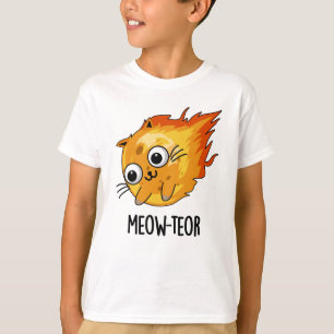 T-shirt Meow-teor drôle Meteor Pun