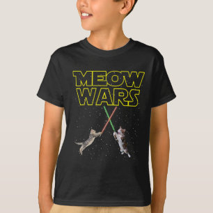 T-shirt Meow Wars Chemise Chat Drôle Cadeaux Pour Chats Am