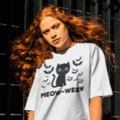 T-Shirt Meow-ween Delight : Chat noir et Chats Halloween