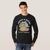 T-shirt Meow & Woof Perfect Together - Cute Cat and Dog (Devant entier)