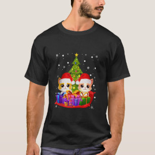 T-shirt Meowa Catmas Chat Noël Arbre Noël Noël Noël Noël N