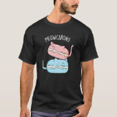 T-shirt Meowcarons Funny Macaron Pun Dark BG (Devant)