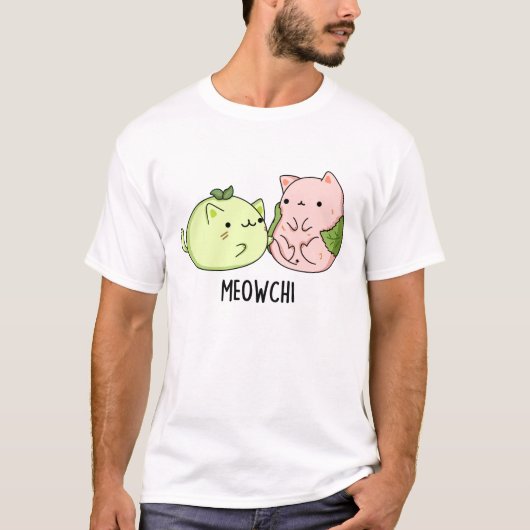 T-shirt Meowchi Funny Mochi Pun (Devant)