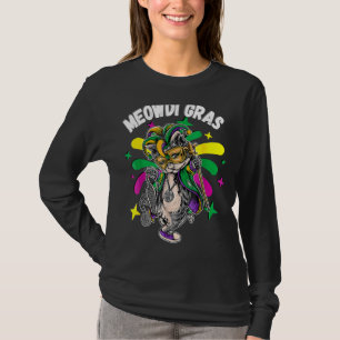 T-shirt Meowdi Gras Chat Chat Danse Mardi Gras Nola Carniv