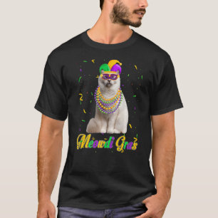 T-shirt Meowdi Gras Cute Birman Amoureux des chats Mardi G