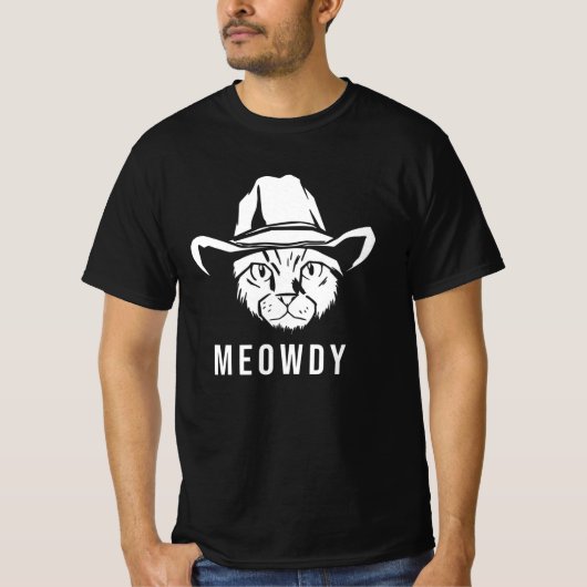 T-shirt Meowdy Cat (Devant)