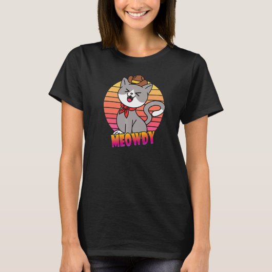 T-shirt Meowdy Cat (Devant)
