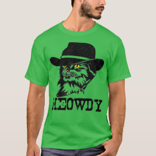 T-shirt Meowdy Cat Funny Mashup entre Meow et Howdy (1