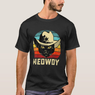 T-shirt Meowdy Chat Meme Meowdy Funny Cowboy Vintage Cat M