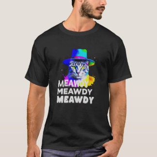 T-shirt Meowdy Chat Mème Texas Funny Chat Cat Cowboy Premi