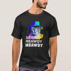 T-shirt Meowdy Chat Mème Texas Funny Chat Cat Cowboy Premi