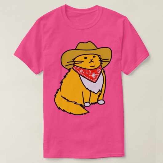 T-shirt Meowdy Cowboy Chat (Design devant)
