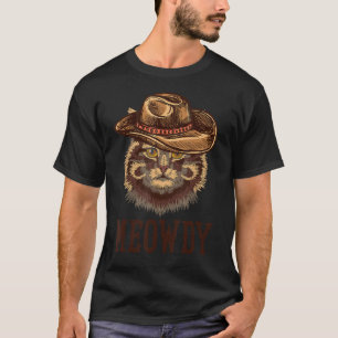 T-shirt Meowdy Funny Chat Country Music Meow Howdy