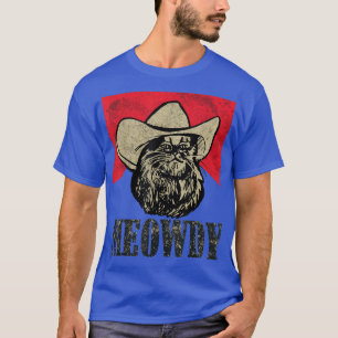 T-shirt Meowdy ! Funny Country Music Chat Cowboy Casquette