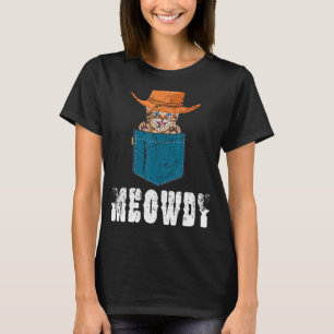 T-shirt Meowdy Mashup Entre Meow Et Howdy Cat Meme