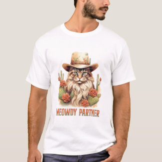 T-shirt Meowdy Partner