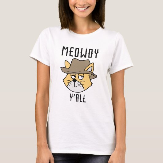 T-shirt Meowdy Y’all (Devant)