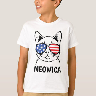T-shirt Meowica badine la chemise, chat drôle,