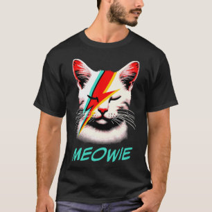 T-shirt Meowie Cat Rock Musique Concert Band Hommes Enfant