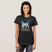 T-shirt Meowlands appelle le chat ski snowboard (Devant entier)