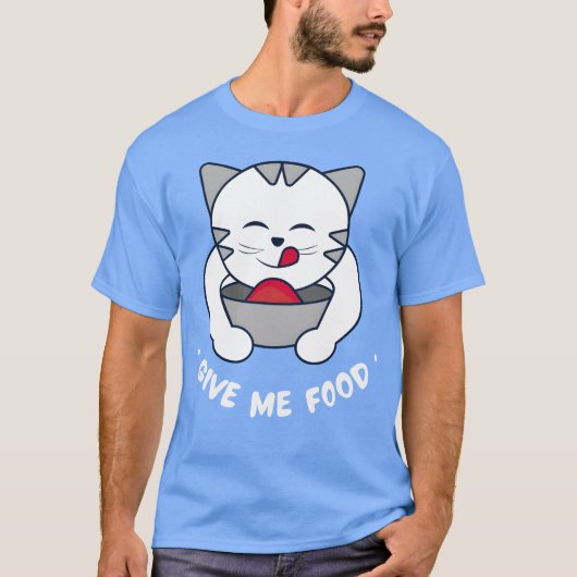 T-shirt Meowlicious Munchies Whiskerlicking Good Cat Food (Devant)