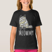 T-shirt Meowmy Mummy Chat - Drôle animal de compagnie Hall (Devant)