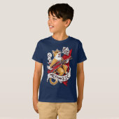T-shirt Meowsic - Chat Guitariste (Devant entier)